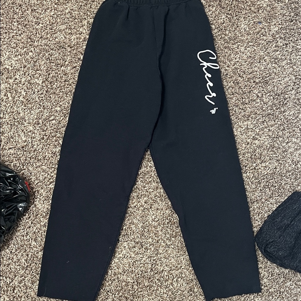 Cheer Black Sweatpants